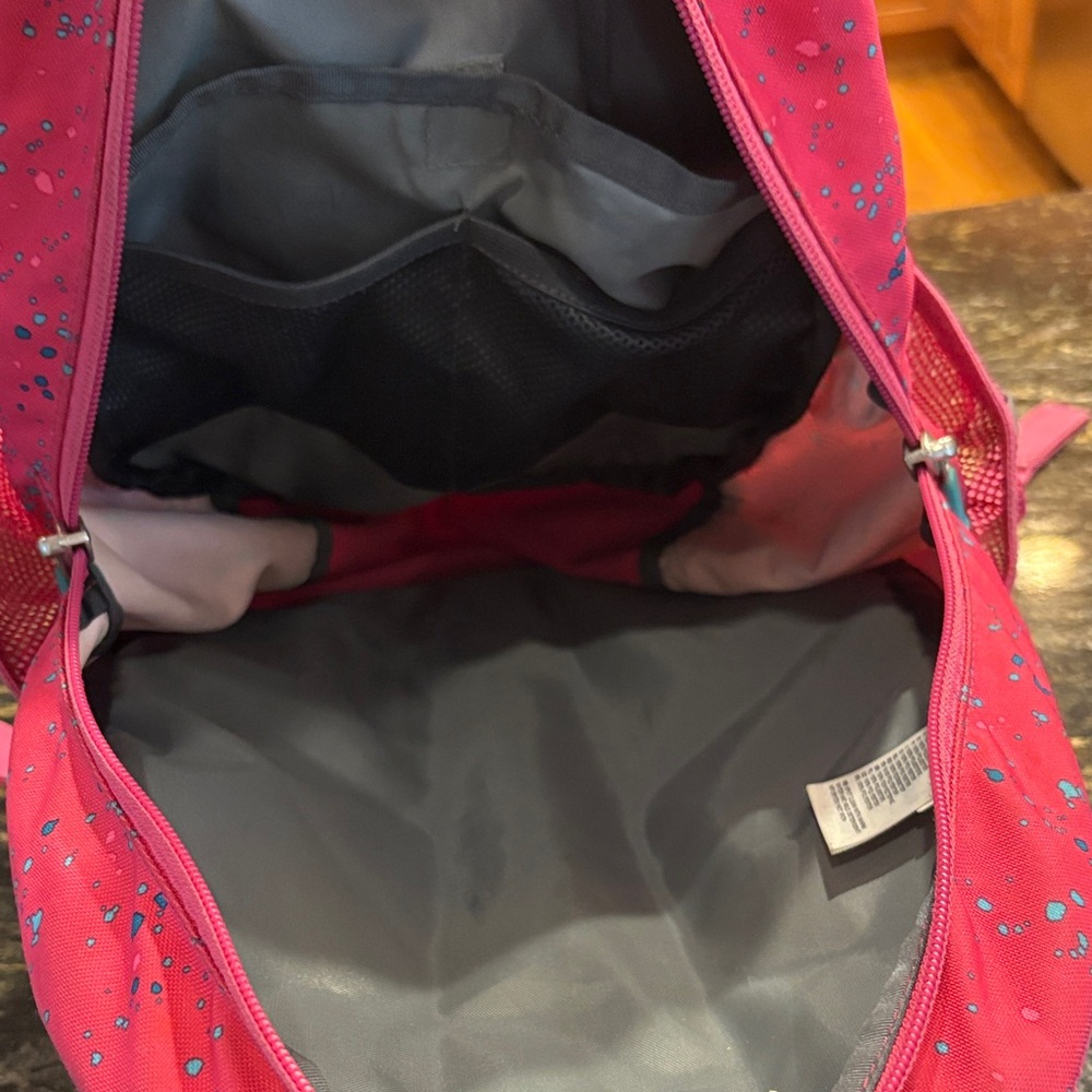 The North Face Pink and Blue Speckled Backpack - Picture 5 of 8